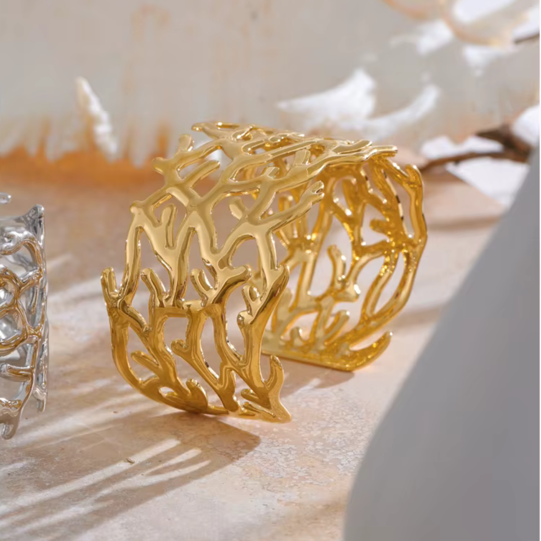 Seaweed Wave Cuff Bracelet