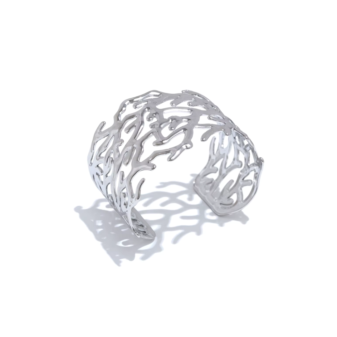 Seaweed Wave Cuff Bracelet