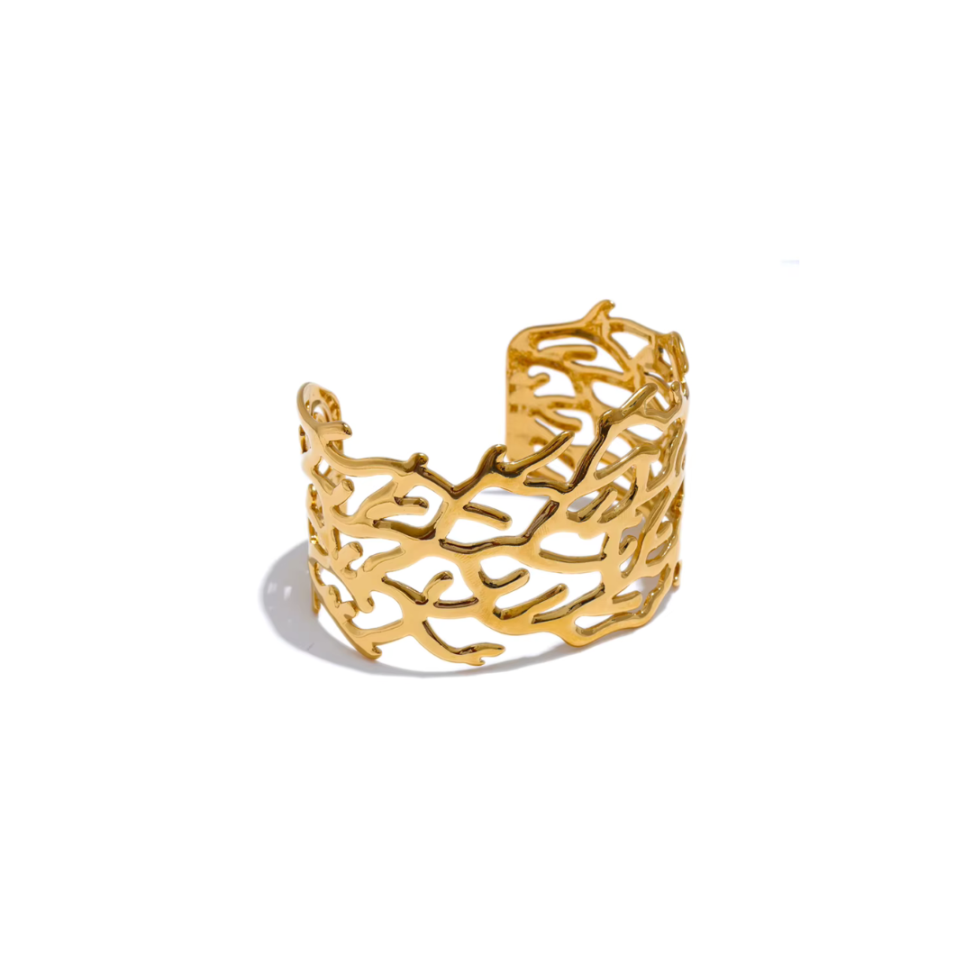 Seaweed Wave Cuff Bracelet