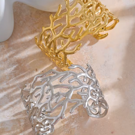 Seaweed Wave Cuff Bracelet