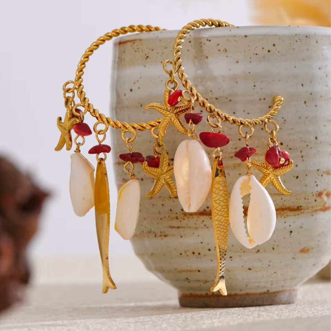 Ocean Muse Hoop Earrings