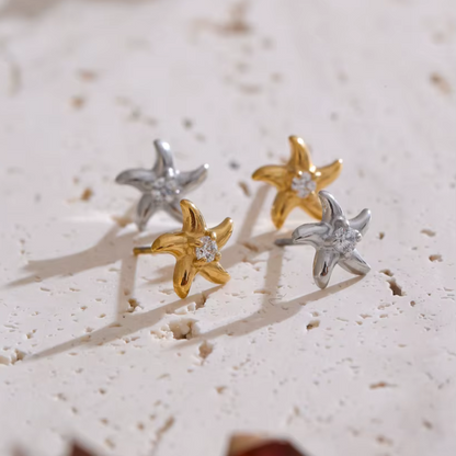 Mini Starfish Stud Earrings