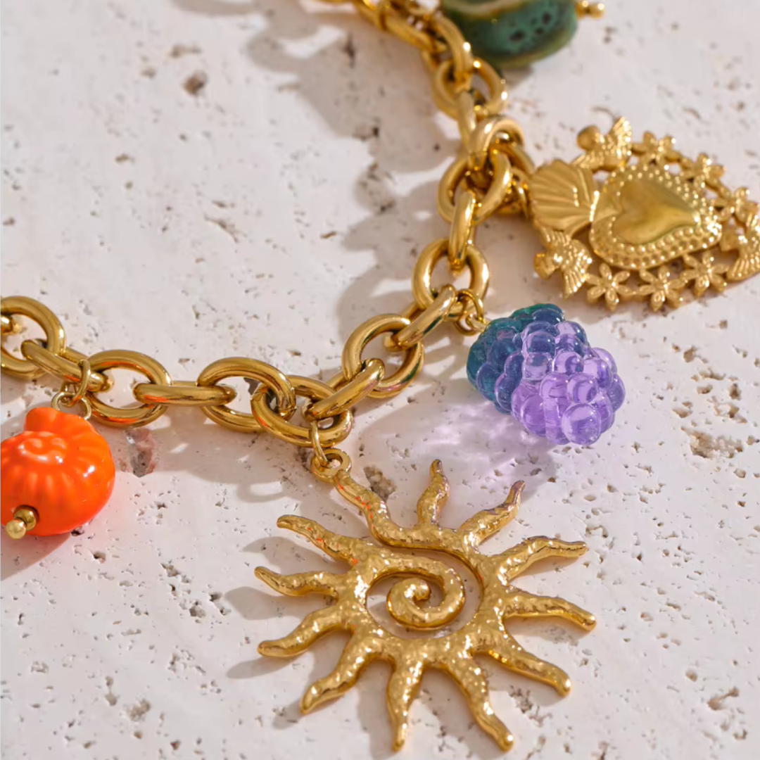 Ocean Cool Necklace with Charms