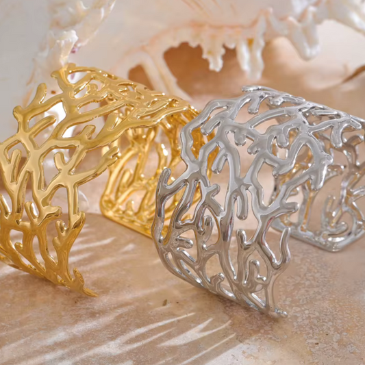 Seaweed Wave Cuff Bracelet