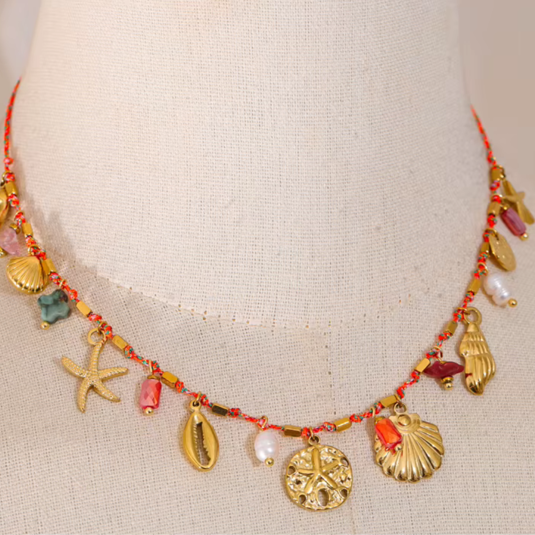 Coastal Dreams Rope Necklace - Handmade