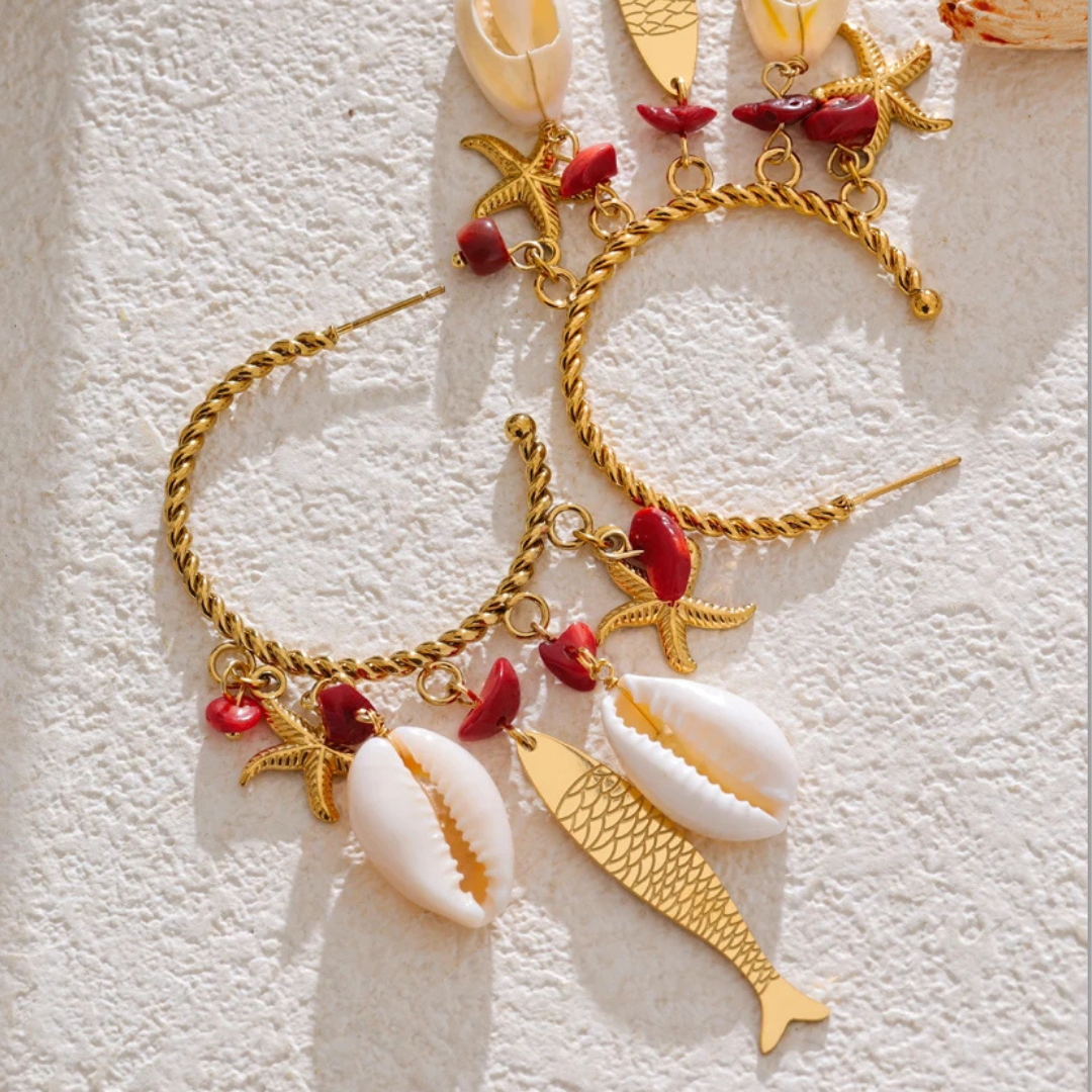 Ocean Muse Hoop Earrings