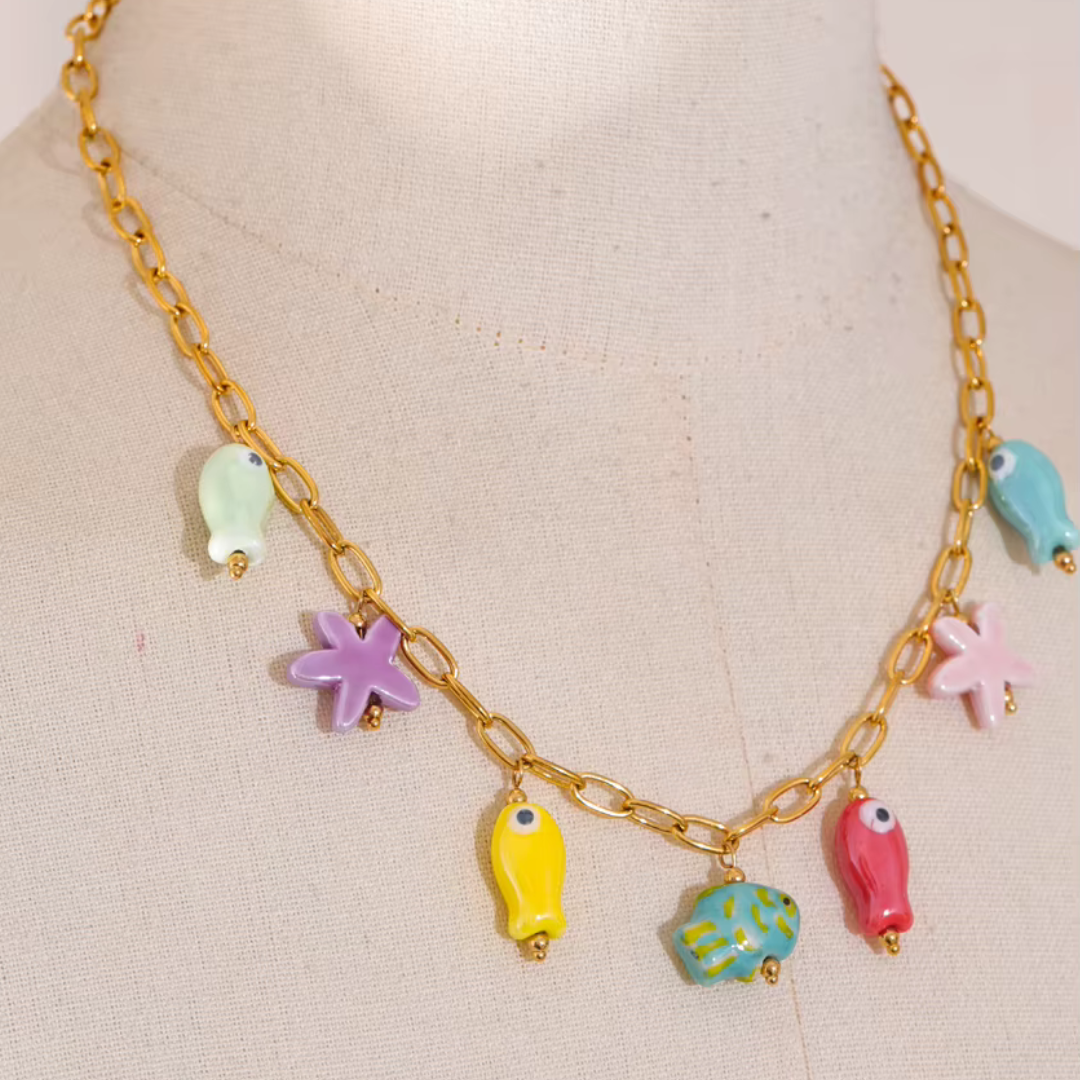 Collar o pulsera de estrella de mar Y2K
