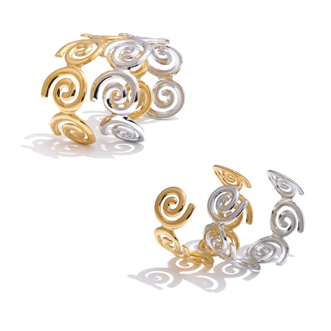 Ocean Wave Shell Cuff