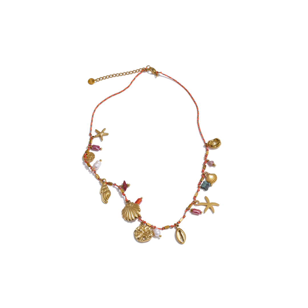 Coastal Dreams Rope Necklace - Handmade