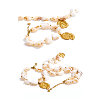 Natural Shell Chain Necklace or Bracelet