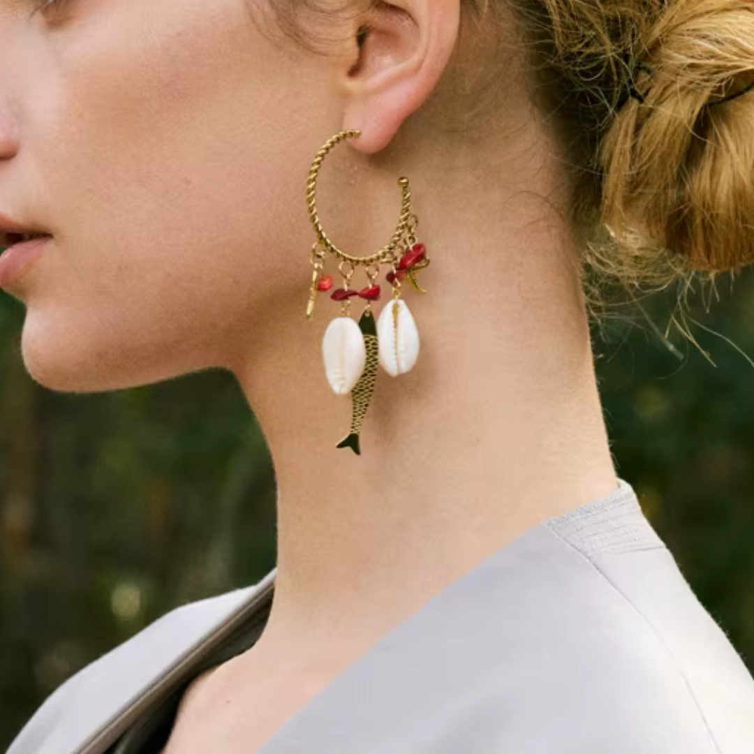 Ocean Muse Hoop Earrings