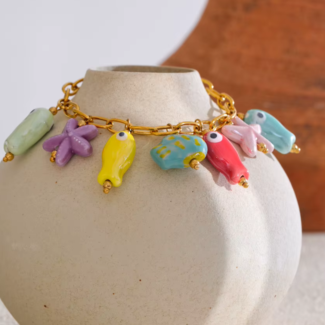 Collar o pulsera de estrella de mar Y2K