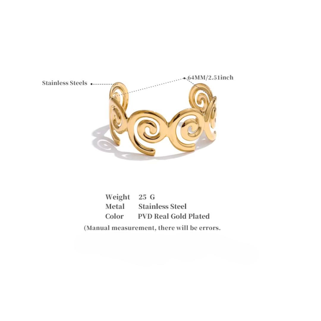 Ocean Wave Shell Cuff