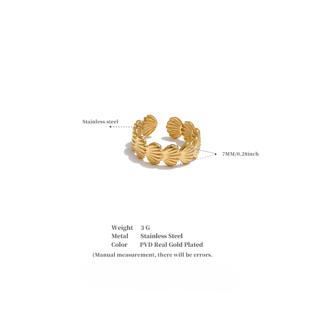 Multi Shell Open Ring