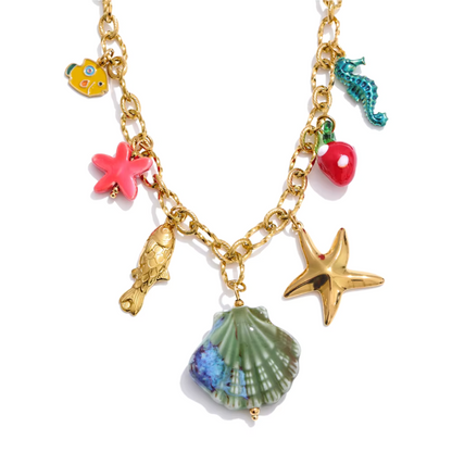 Sandy Dreams Shell  Necklace - Handmade