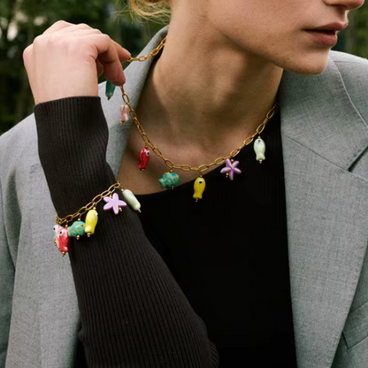Collar o pulsera de estrella de mar Y2K