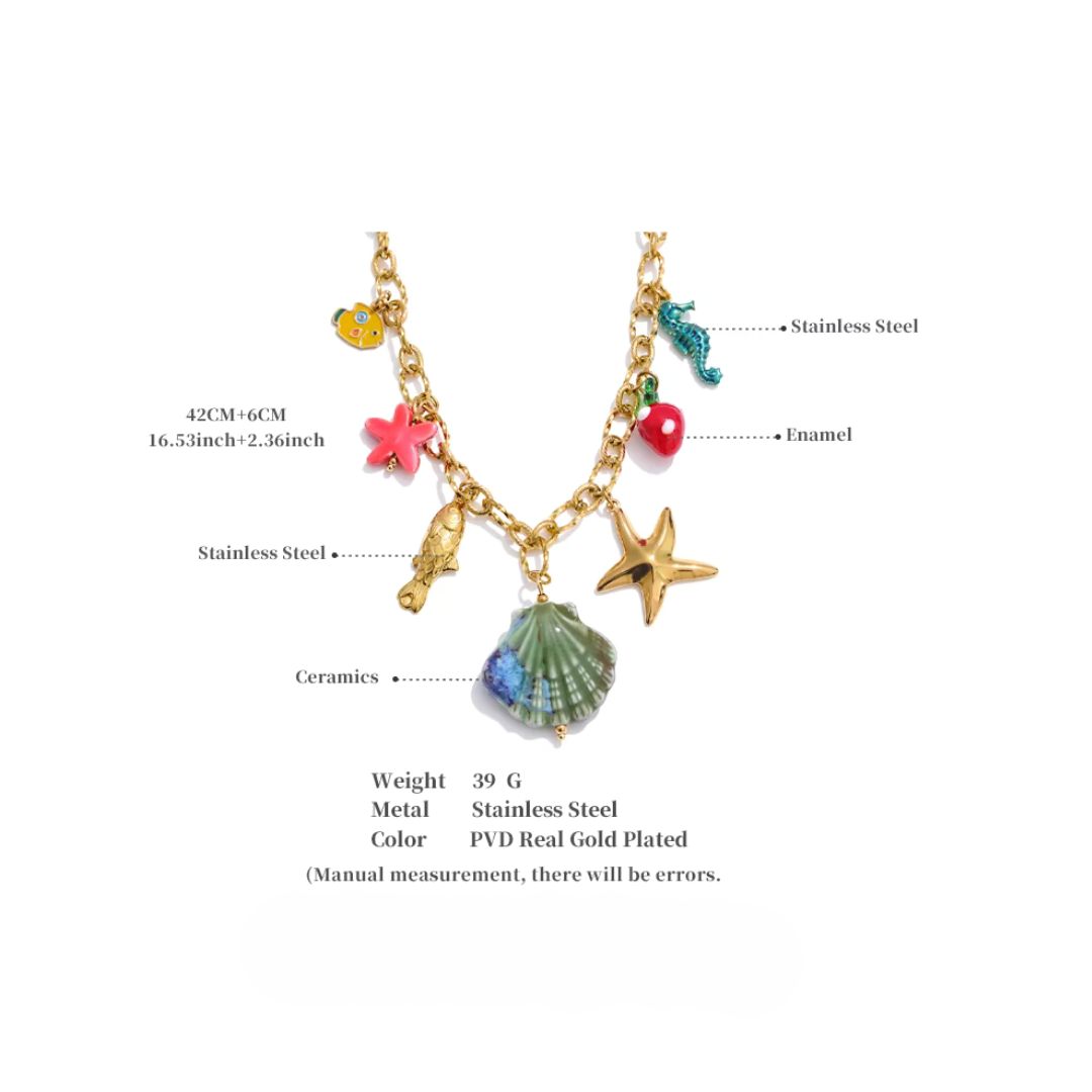 Sandy Dreams Shell  Necklace - Handmade
